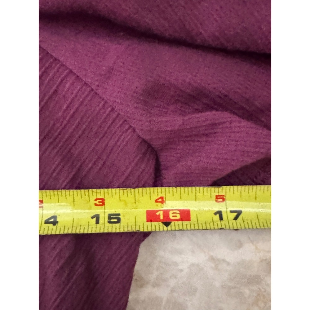 Old Navy Plum Purple Smocked Waist Textured Gauze‎ Fit and Flare Mini Dress  M - Picture 5 of 7